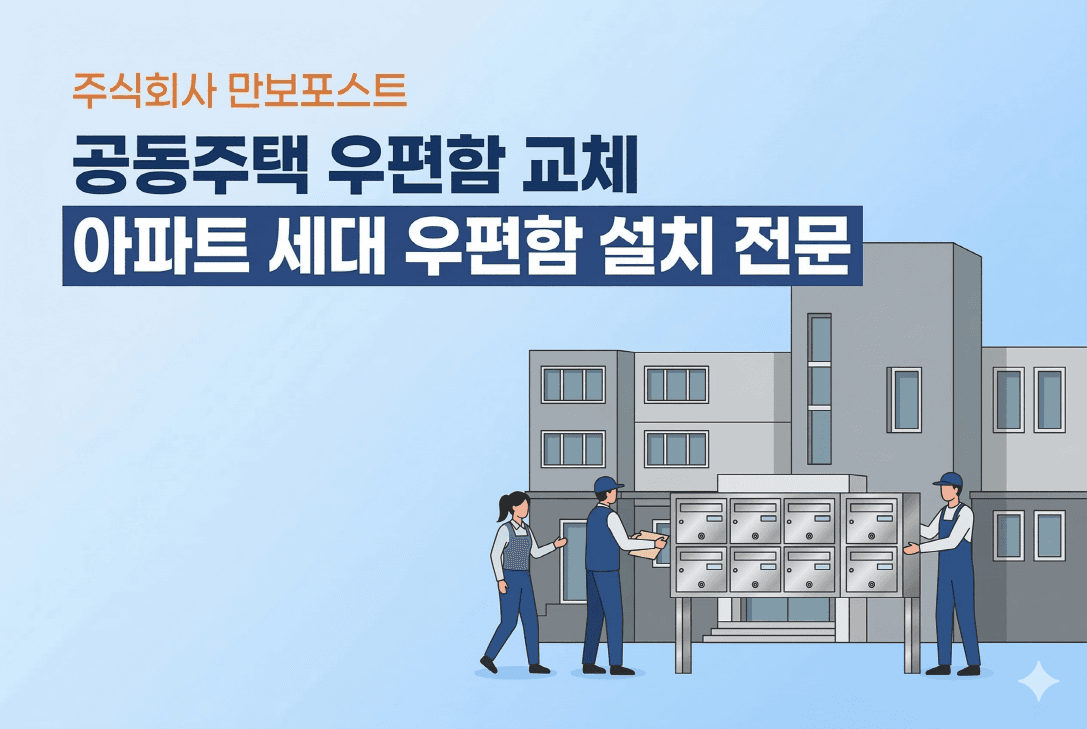 공동주택 우편함 교체 및 아파트 세대 우편함 설치 전문