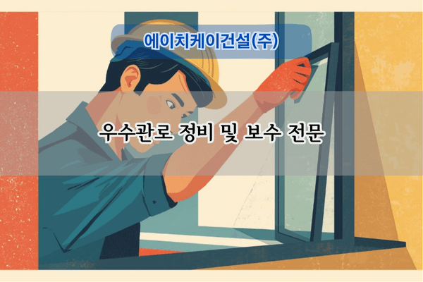 우수관로 정비 및 보수 전문