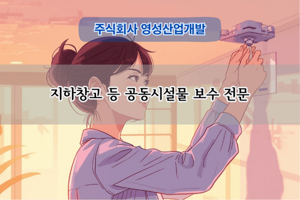 공동시설 지하창고 보수 전문