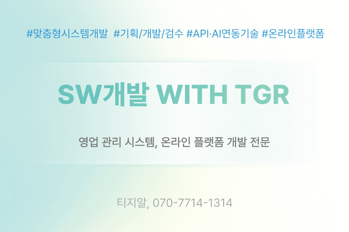 시스템, SaaS 플래폼 개발