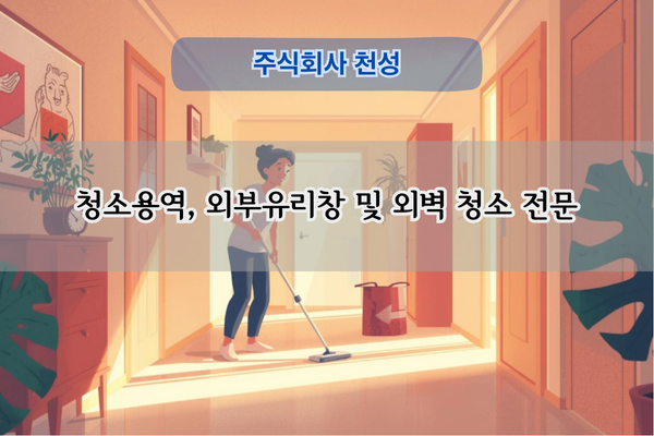 외부 유리창 청소 전문